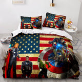 Avengers Cosplay Bedding Set Duvet Cover Comforter Bed Sheets - EBuycos