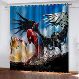 Avengers Curtains Cosplay Blackout Window Drapes Room Decoration - EBuycos