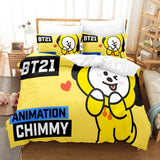 BT21 Bedding Set Duvet Cover Comforter Bed Sheets - EBuycos