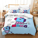 BT21 Bedding Set Duvet Cover Comforter Bed Sheets - EBuycos