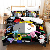 BT21 Bedding Set Duvet Cover Comforter Bed Sheets - EBuycos