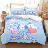 BT21 Bedding Set Duvet Cover Comforter Bed Sheets - EBuycos
