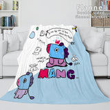 BT21 Cosplay Flannel Blanket Throw Comforter Soft Bedding Sets - EBuycos