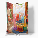 BT21 Flannel Fleece Throw Cosplay Blanket Halloween Comforter Sets - EBuycos