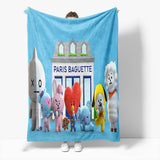 BT21 Flannel Fleece Throw Cosplay Blanket Halloween Comforter Sets - EBuycos