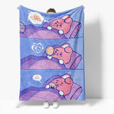 BT21 Flannel Fleece Throw Cosplay Blanket Halloween Comforter Sets - EBuycos