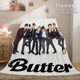 BTS Butter Cosplay Flannel Blanket Throw Comforter Bedding Sets - EBuycos