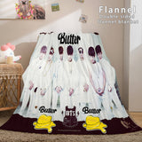 BTS Butter Cosplay Flannel Blanket Throw Comforter Bedding Sets - EBuycos