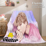 BTS Butter Bangtan Boys Cosplay Flannel Blanket Comforter Bedding Sets - EBuycos