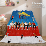 BTS Butter Bangtan Boys Cosplay Flannel Blanket Comforter Bedding Sets - EBuycos