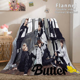 BTS Butter Bangtan Boys Cosplay Flannel Blanket Comforter Bedding Sets - EBuycos