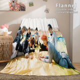 BTS Butter Bangtan Boys Cosplay Flannel Blanket Comforter Bedding Sets - EBuycos