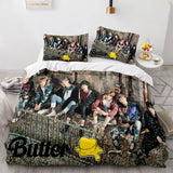 BTS Butter Cosplay Bedding Set Full Quilt Cover Without Filler