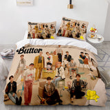 BTS Butter Cosplay Bedding Set Full Duvet Covers Bed Sheets - EBuycos