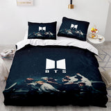 BTS Cosplay 3 Piece Bedding Sets Duvet Covers Bed Sheets - EBuycos