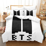 BTS Cosplay 3 Piece Bedding Sets Duvet Covers Bed Sheets - EBuycos