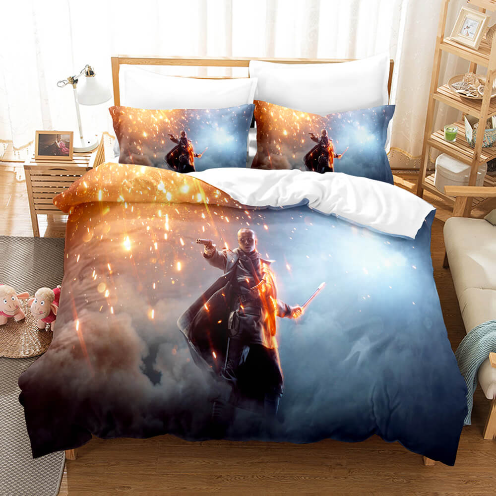 Battlefield 3 Piece Bedding Sets Comforter Duvet Covers Bed Sheets - EBuycos