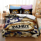 Bendy And The Ink Machine Bedding Set Quilt Duvet Cover Bed Sheets Sets - EBuycos