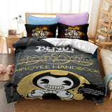 Bendy And The Ink Machine Kids Bedding Set Quilt Duvet Cover Bed Sheets - EBuycos