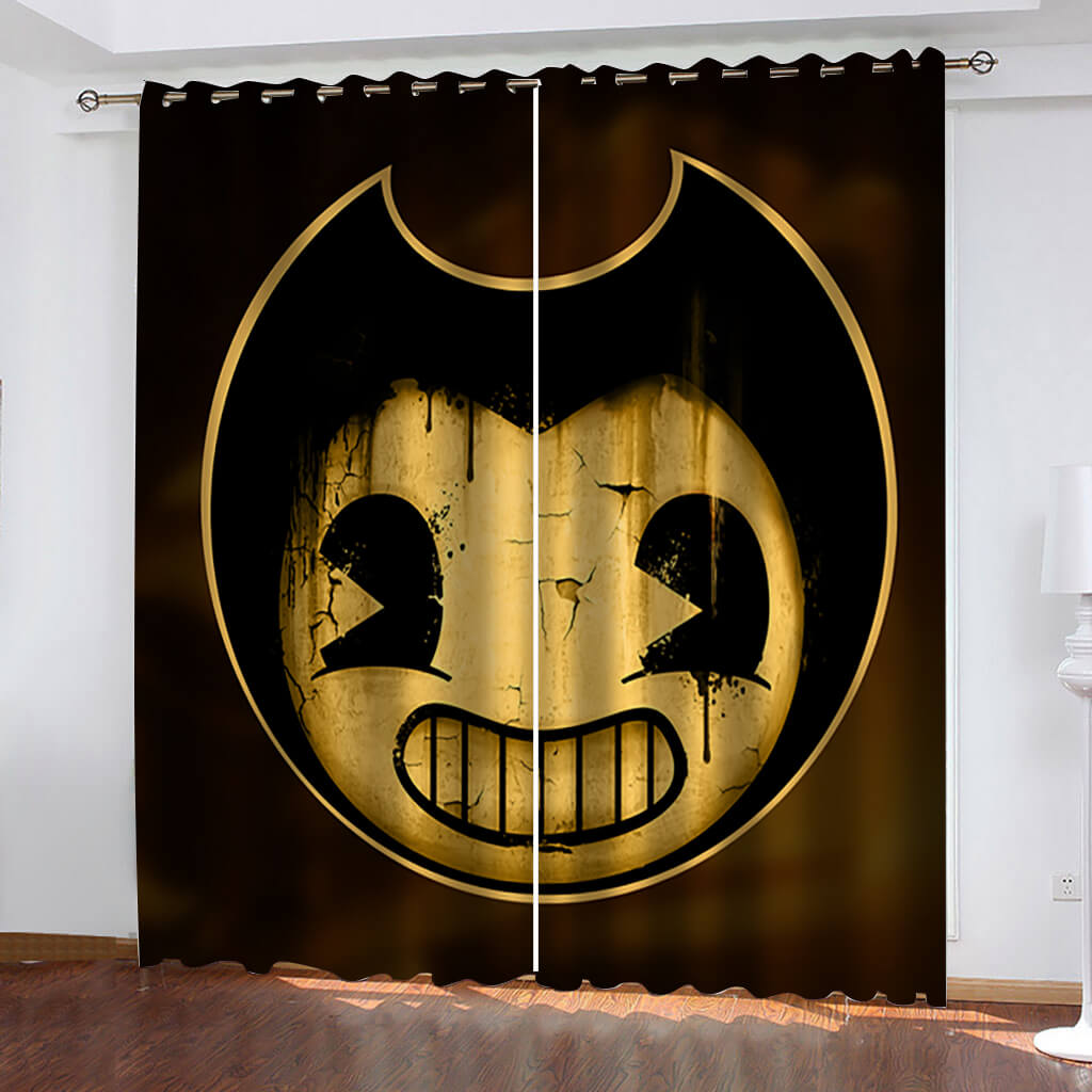 Bendy and the ink machine Curtains Blackout Window Treatments Drapes