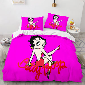 Betty Boop Cosplay Bedding Sets Duvet Covers Comforter Bed Sheets - EBuycos