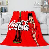 Betty Boop Cosplay Flannel Blanket Throw Comforter Soft Bedding Sets - EBuycos