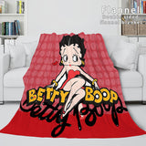Betty Boop Cosplay Flannel Blanket Throw Comforter Soft Bedding Sets - EBuycos
