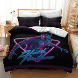 Black Panther Cosplay 3 Piece Bedding Set Duvet Cover Quilt Sheets Sets - EBuycos