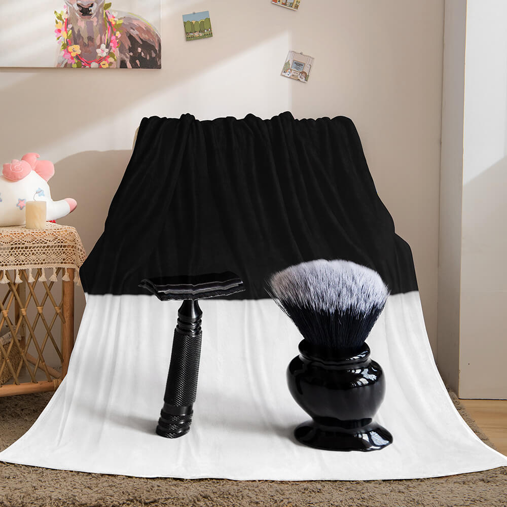 Black and White Flannel Fleece Throw Cosplay Blanket Comforter Sets - EBuycos