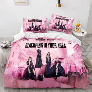 Blackpink Cosplay Comforter Bedding Set Duvet Covers Sets Bed Sheets - EBuycos