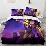 Blackwatch Mercy Overwatch Cosplay Bedding Set Duvet Covers Bed Sheets - EBuycos