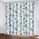 Bluey Curtains Blackout Window Treatments Drapes for Room Decoration