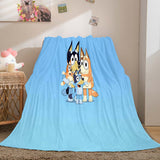 Bluey Pattern Blanket Flannel Throw Room Decoration