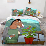 BoJack Horseman Bedding Set Quilt Duvet Cover Bedding Sets - EBuycos