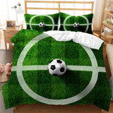 Boys Football Bedding Set Soccer Ball Duvet Cover Quilt Bed Linen Sets - EBuycos