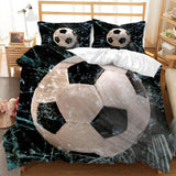 Boys Football Bedding Set Soccer Ball Duvet Cover Quilt Bed Linen Sets - EBuycos