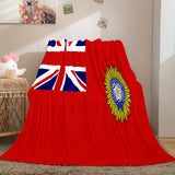 Famous Country National Flag Flannel Fleece Throw Blanket Bedding Sets - EBuycos