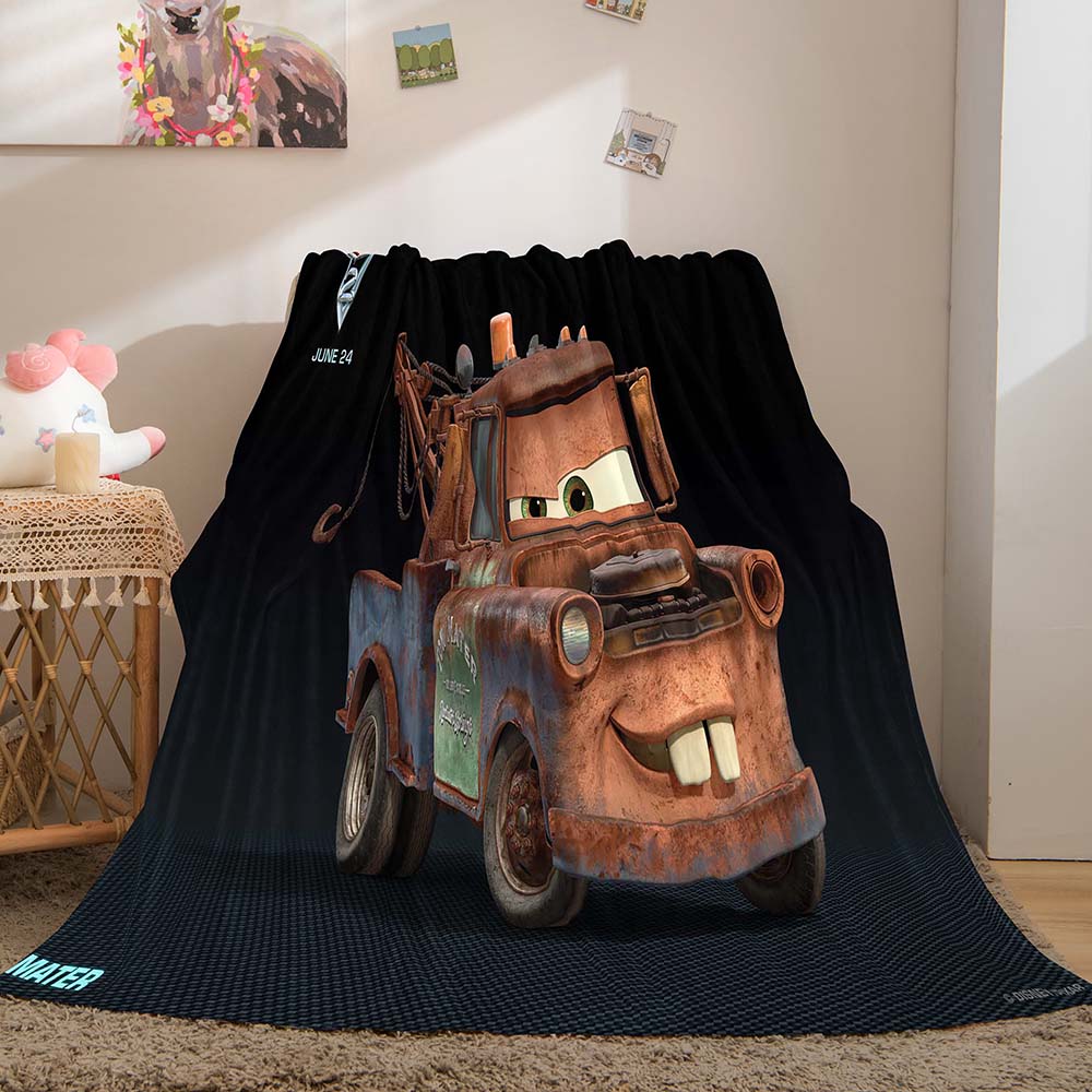 Cars Pattern Blanket Flannel Throw Room Decoration