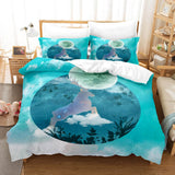 Cartoon Animal Deer Elk Bedding Set Duvet Cover Quilt Bed Sheets Sets - EBuycos