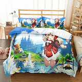 Cartoon Animation Cosplay Bedding Set Duvet Cover Comforter Bed Sheets - EBuycos