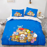 Cartoon BT21 BTS Bedding Set Quilt Duvet Cover Bedding Sets - EBuycos