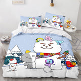 Cartoon BT21 BTS Butter Bedding Set Quilt Duvet Cover Bedding Sets - EBuycos