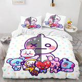 Cartoon BT21 BTS Butter Bedding Set Quilt Duvet Cover Bedding Sets - EBuycos