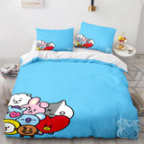 Cartoon BT21 BTS Butter Bedding Set Quilt Duvet Covers Bedding Sets - EBuycos