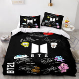 Cartoon BT21 BTS Butter Bedding Set Quilt Duvet Covers Bedding Sets - EBuycos
