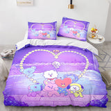 Cartoon BT21 BTS Butter Bedding Set Quilt Duvet Covers Bedding Sets - EBuycos