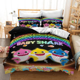 Cartoon Baby Shark Cosplay Bedding Set Duvet Covers Bed Sheets Sets - EBuycos