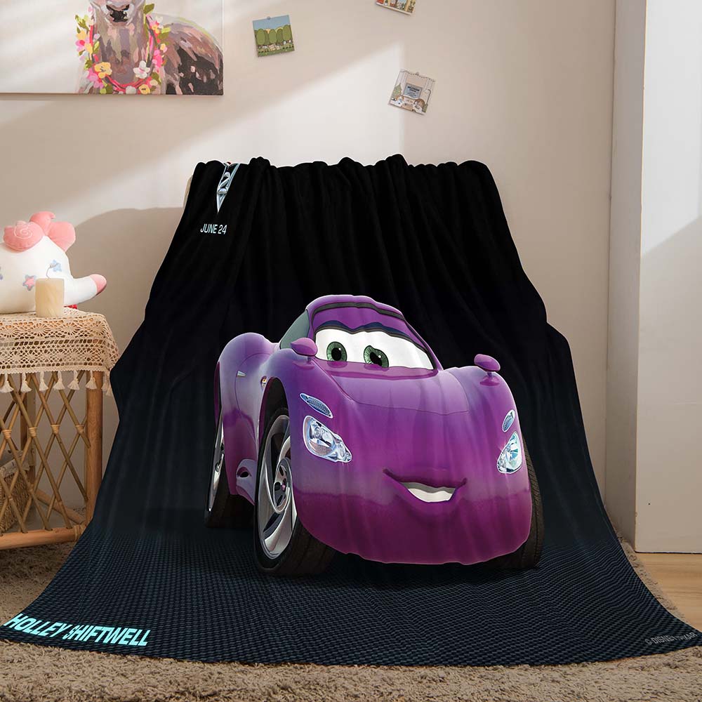 Cartoon Cars Blanket Flannel Throw Room Decoration
