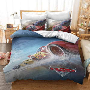 Cartoon Cars Cosplay Bedding Sets Quilt Duvet Cover Sheets Bed Sets - EBuycos