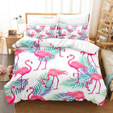 Cartoon Flamingo Bedding Set Quilt Covers Without Filler